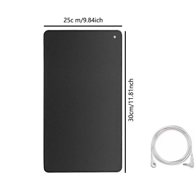 Grounding pad, sleep grounding pad, non slip carbon PU leather, grounding yoga pad, Suitable for both home and office work use