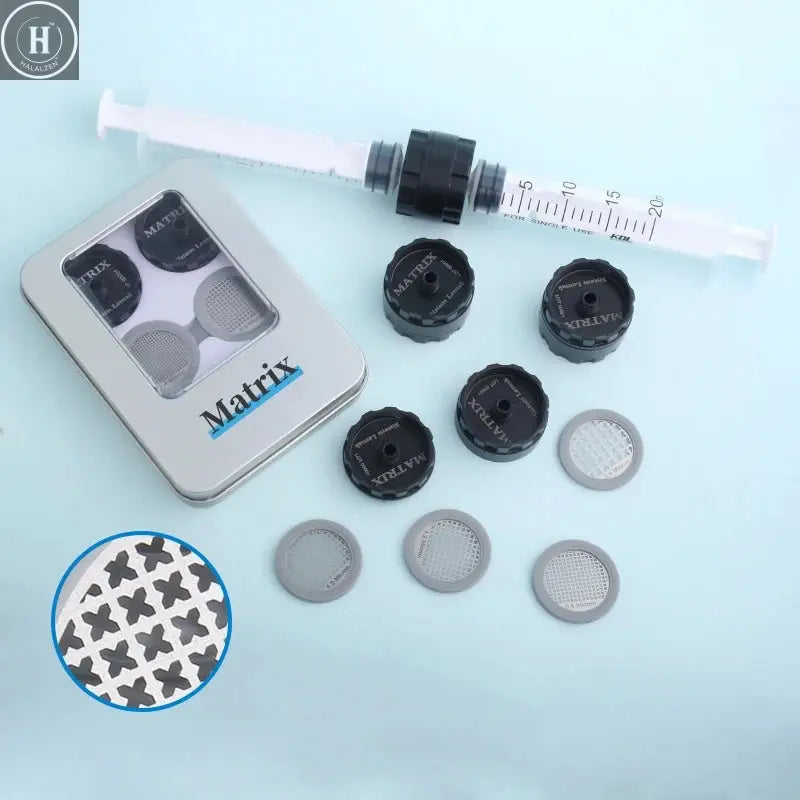 6-pc Set Nano Fat Transfer Adaptor Matrix Blades SVF-Gel Extraction Liponizer HALALZEN