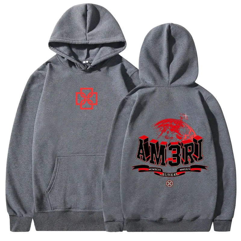 Rapper Duki AM3RI Modo Diablo Hoodies Men's Women Clothing Fashion Hip Hop Hooded Sweatshirts Casual Fleece Pullovers Streetwear