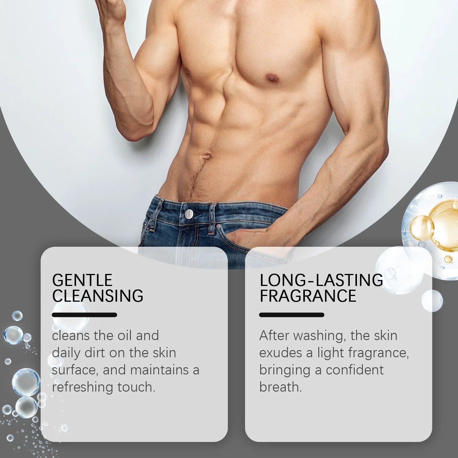 Men's Eucalyptus Coconut Body Wash Deep Cleansing Shower Gel Refreshing Scent Long Lasting Fragrance Oil Control 100ml Halalzen