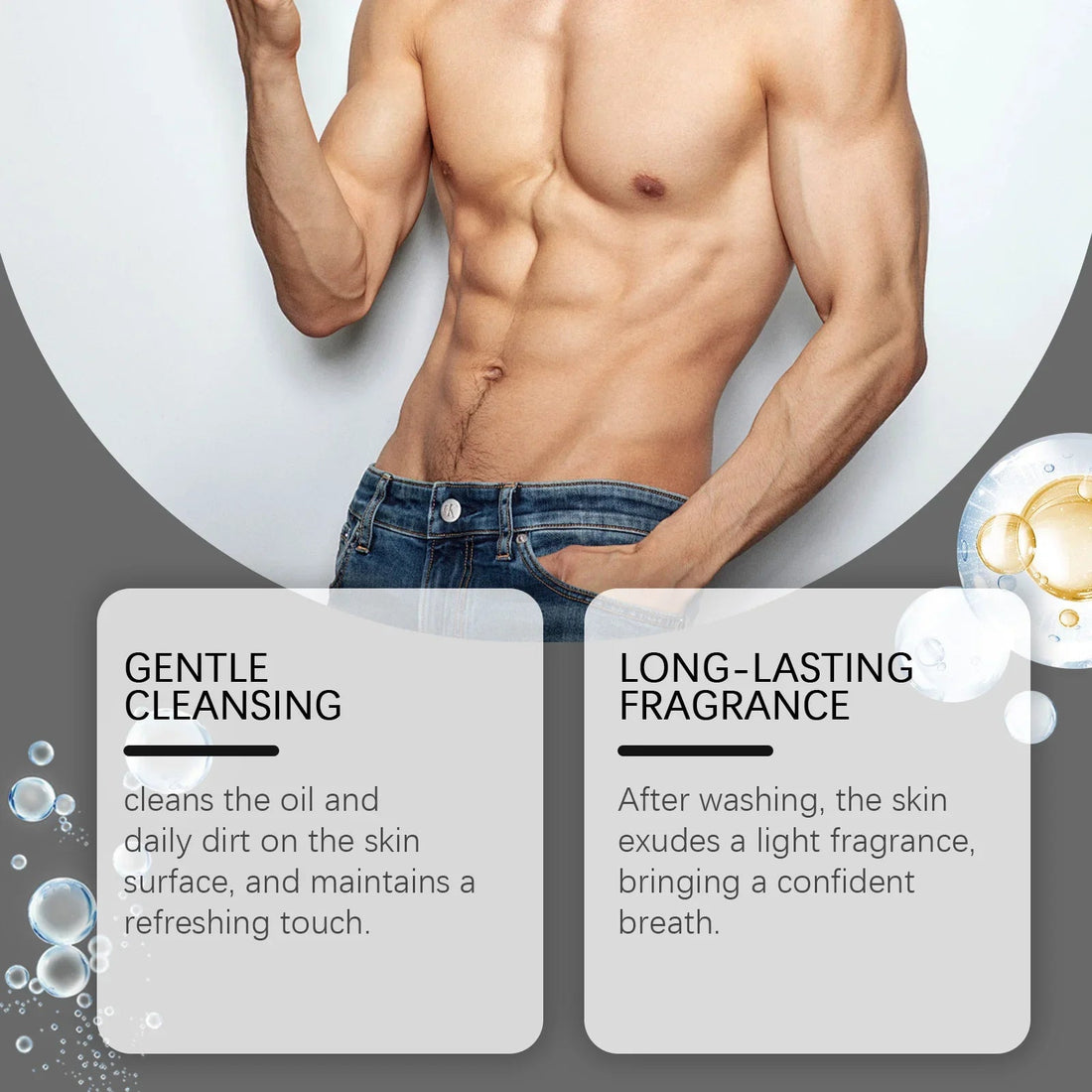 Men's Eucalyptus Coconut Body Wash Deep Cleansing Shower Gel Refreshing Scent Long Lasting Fragrance Oil Control 100ml Halalzen