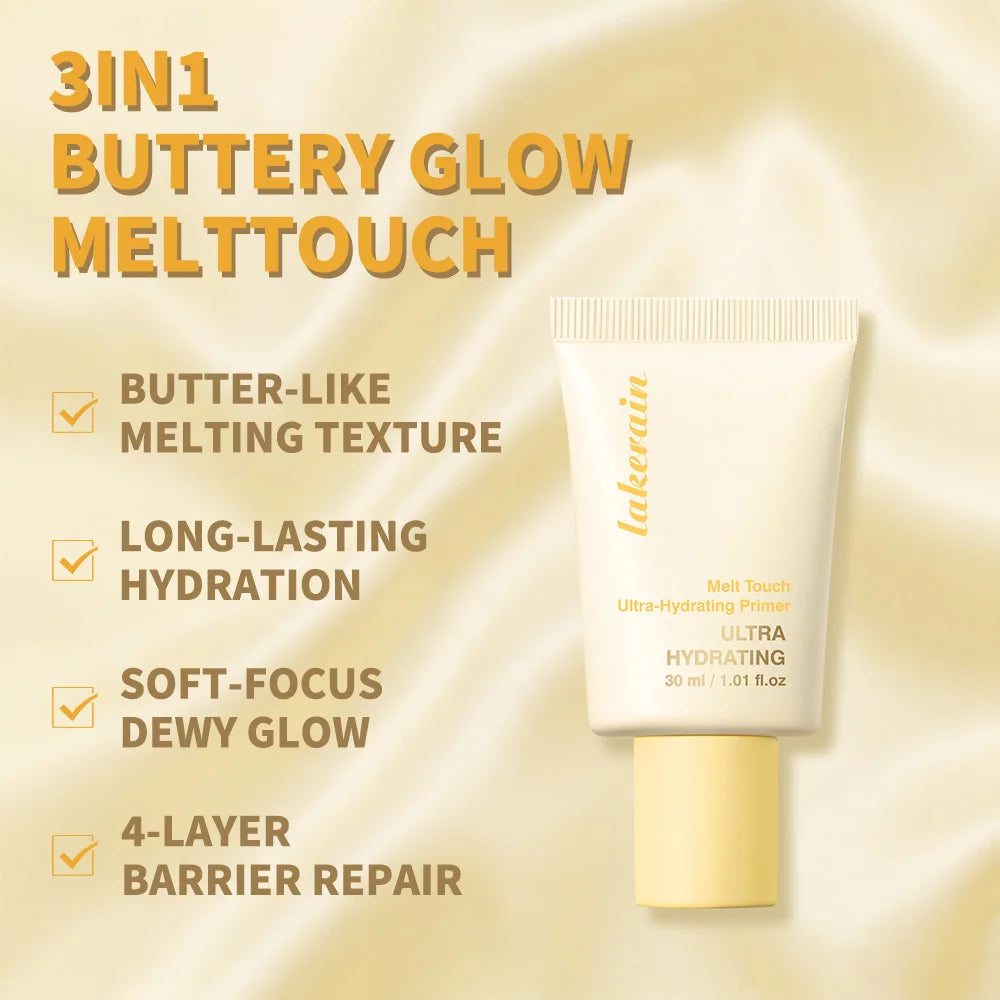 DANCHEL Butter Hydrating Primer Melting Texture Long‑last Moisture Blur Pores Nourishing Base For Dry Combination Skin