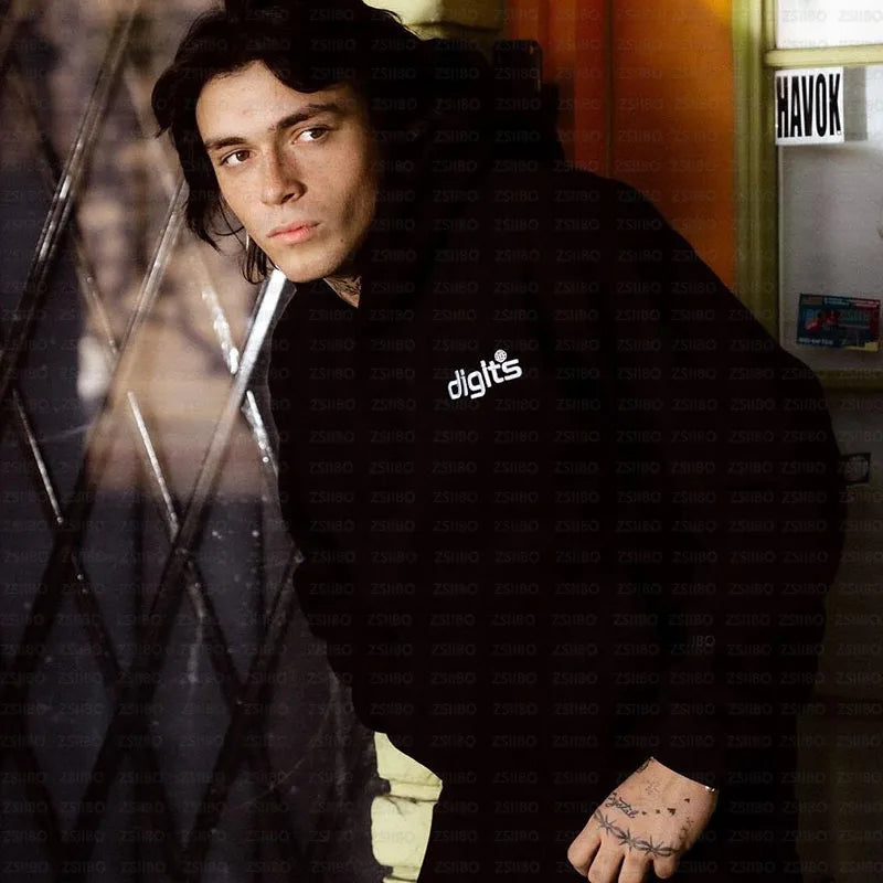 Harajuku Hoodies Men Y2k Hip Hop Letter Graphic Print Hooded Sweatshirt Punk Rock Oversized Pullover Baggy Sweatpants Women Suit