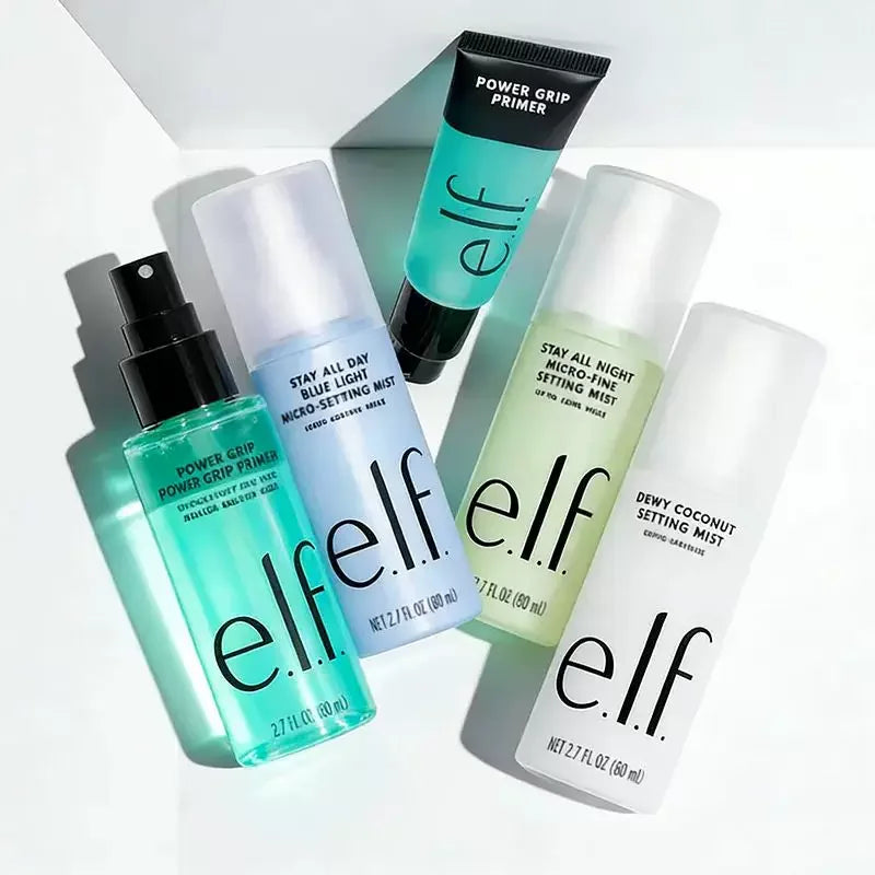 Hot Elf Multi-effect Green Pink Primer Essence Brightening Moisturizing Gel Essence Setting Spray Liquid Foundation Cosmetics