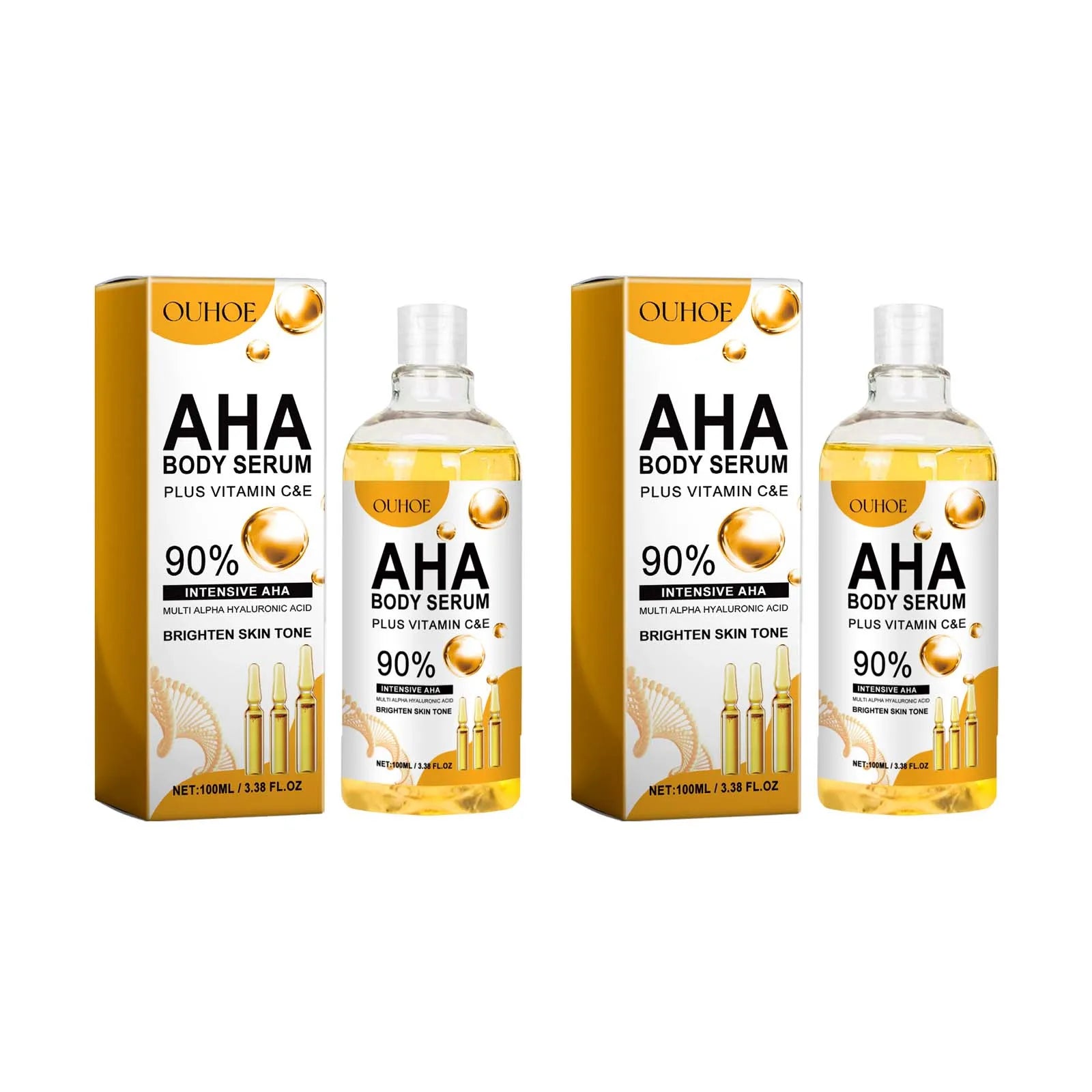AHA Body Serum Moisturizing Brightening Spots Eraser Corrector Shrink Pore Repair Lighten Body Face Skin Hydrating Face Serum