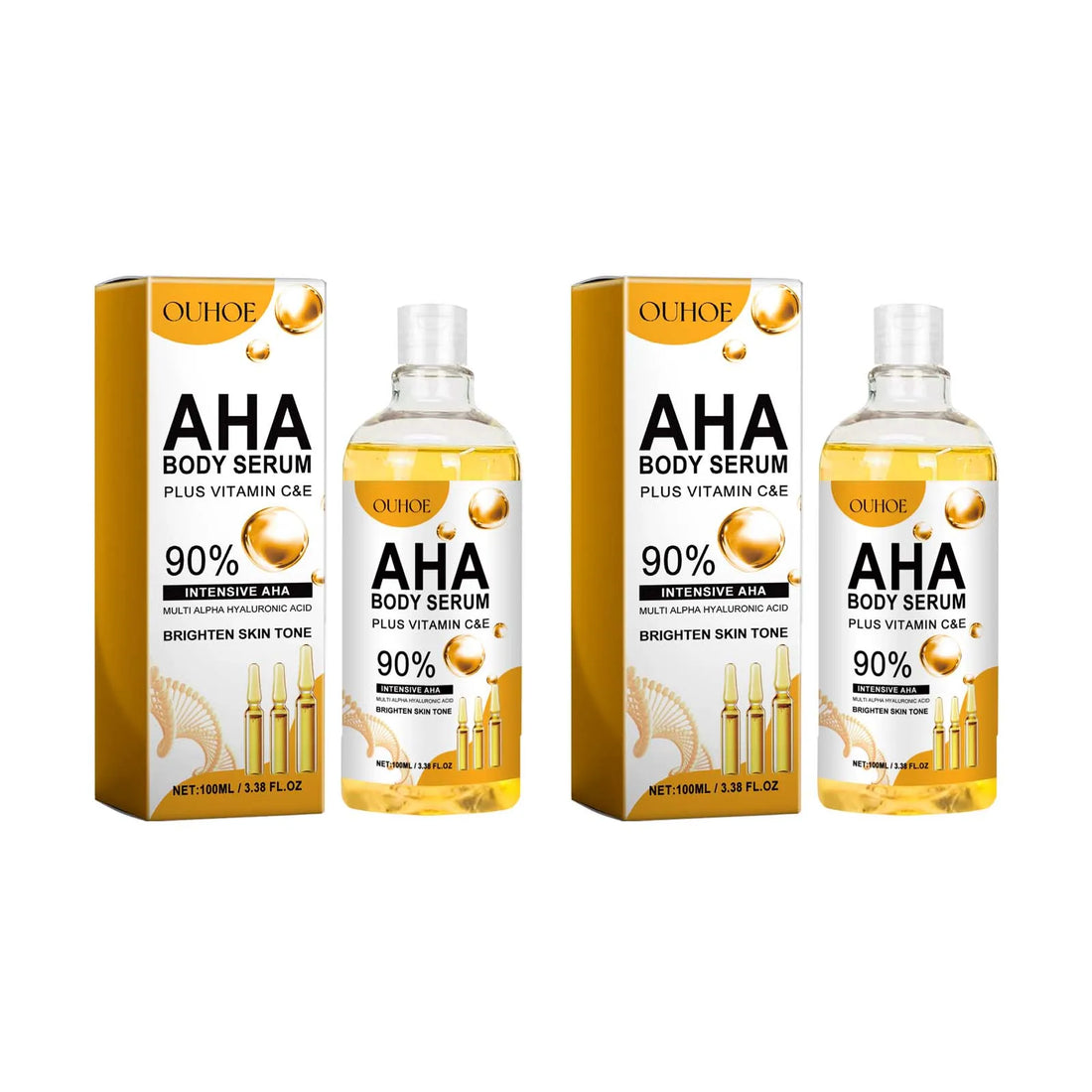 AHA Body Serum Moisturizing Brightening Spots Eraser Corrector Shrink Pore Repair Lighten Body Face Skin Hydrating Face Serum