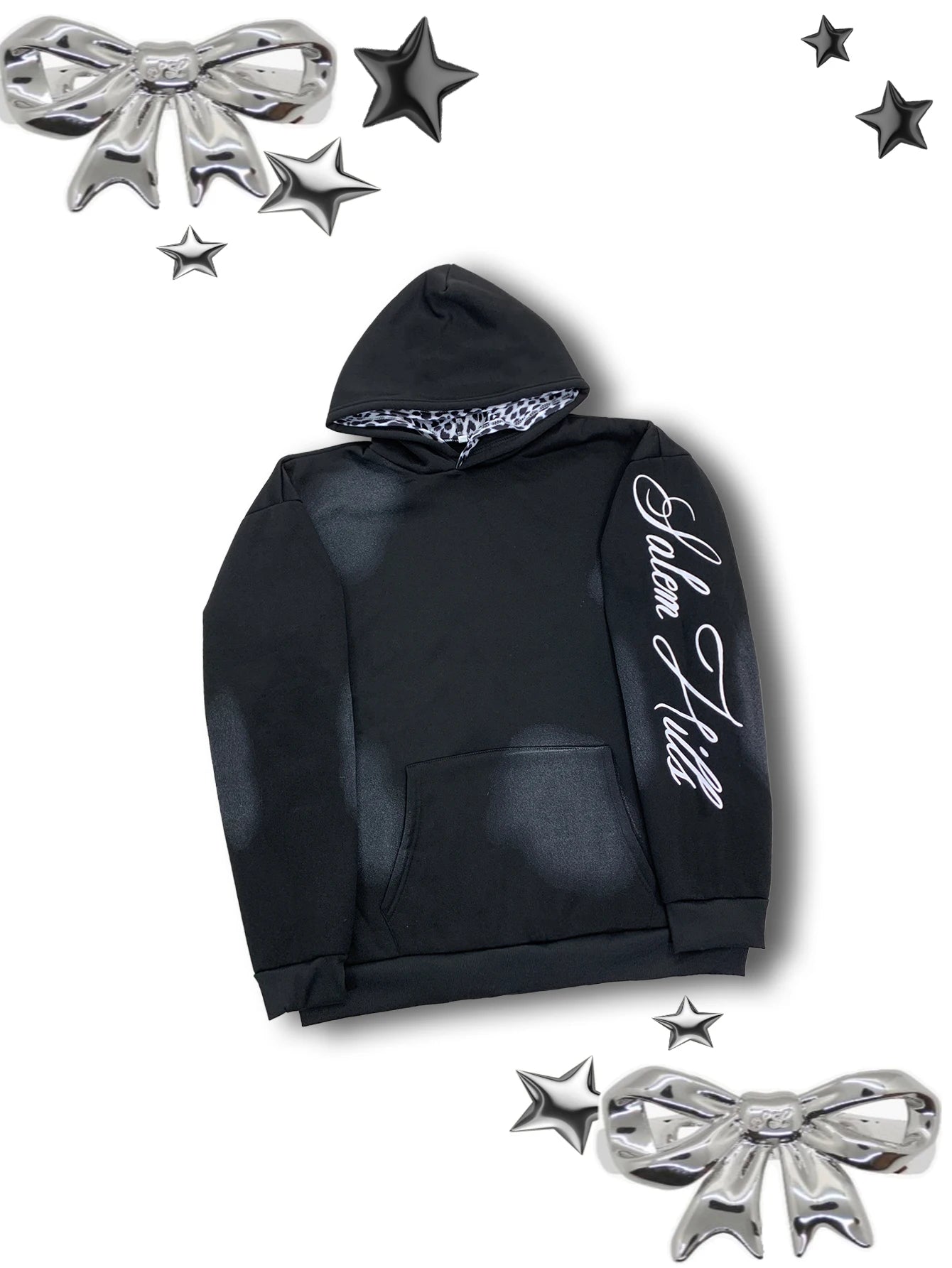 European and American autumn and winter long sleeved hooded sweatshirt, punk printed jacket, y2k street trend ins