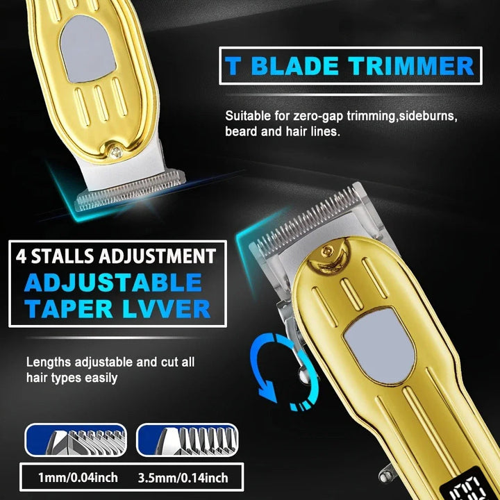 Hair Clippers for Men Professional, Barber Clippers and Trimmers Set, Cordless Hair Clippers for Hair Cutting Kit Halalzen