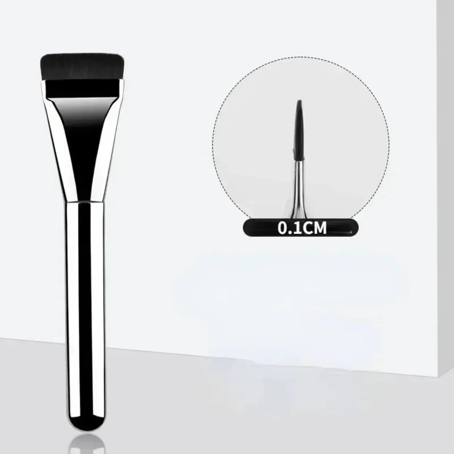 Ultra Thin Foundation Brush Lightweight and Thin Face Contour Brush Flat Contour Brush Blending Foundation Cream Makeup Brushes Halalzen