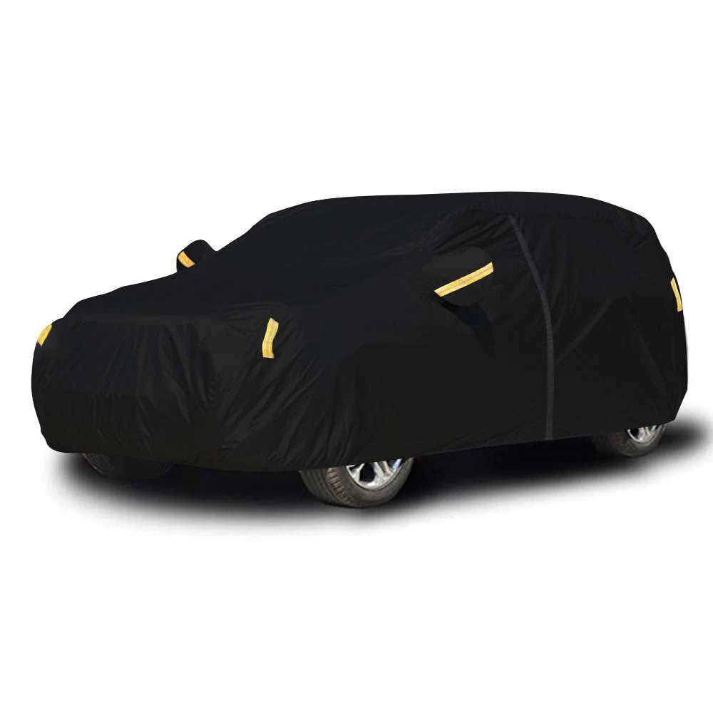 Universal SUV Car Cover Outdoor Protection Waterproof Dustproof UV Suitable for Sedan Dust Cover Black Car Shell Cover SUV Cover
