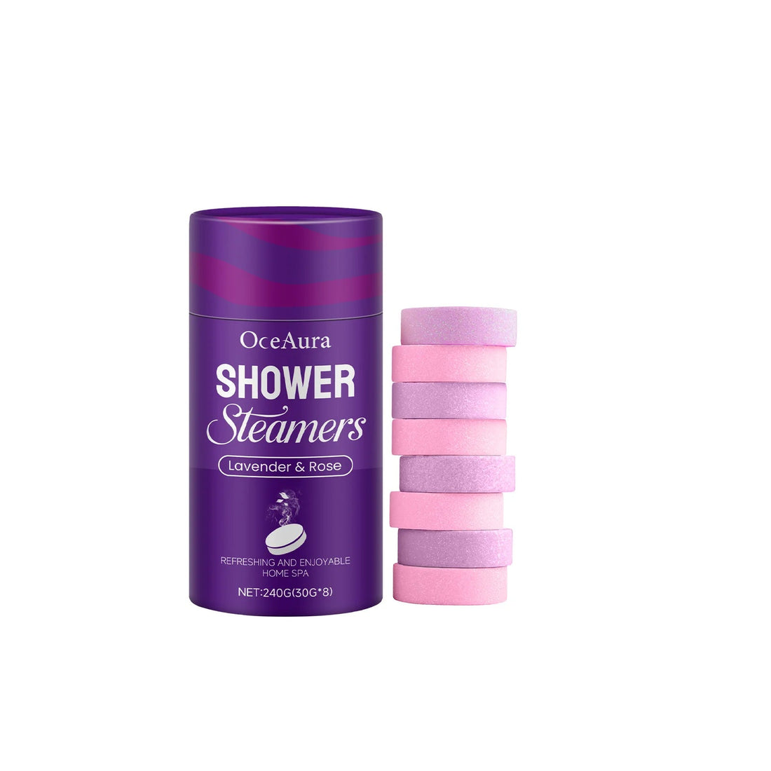OceAura Shower Steamers Aromatherapy Home Spa Lavender Rose Relax Body Mental Relaxation Bath Products Shower Steamers Tablets Halalzen