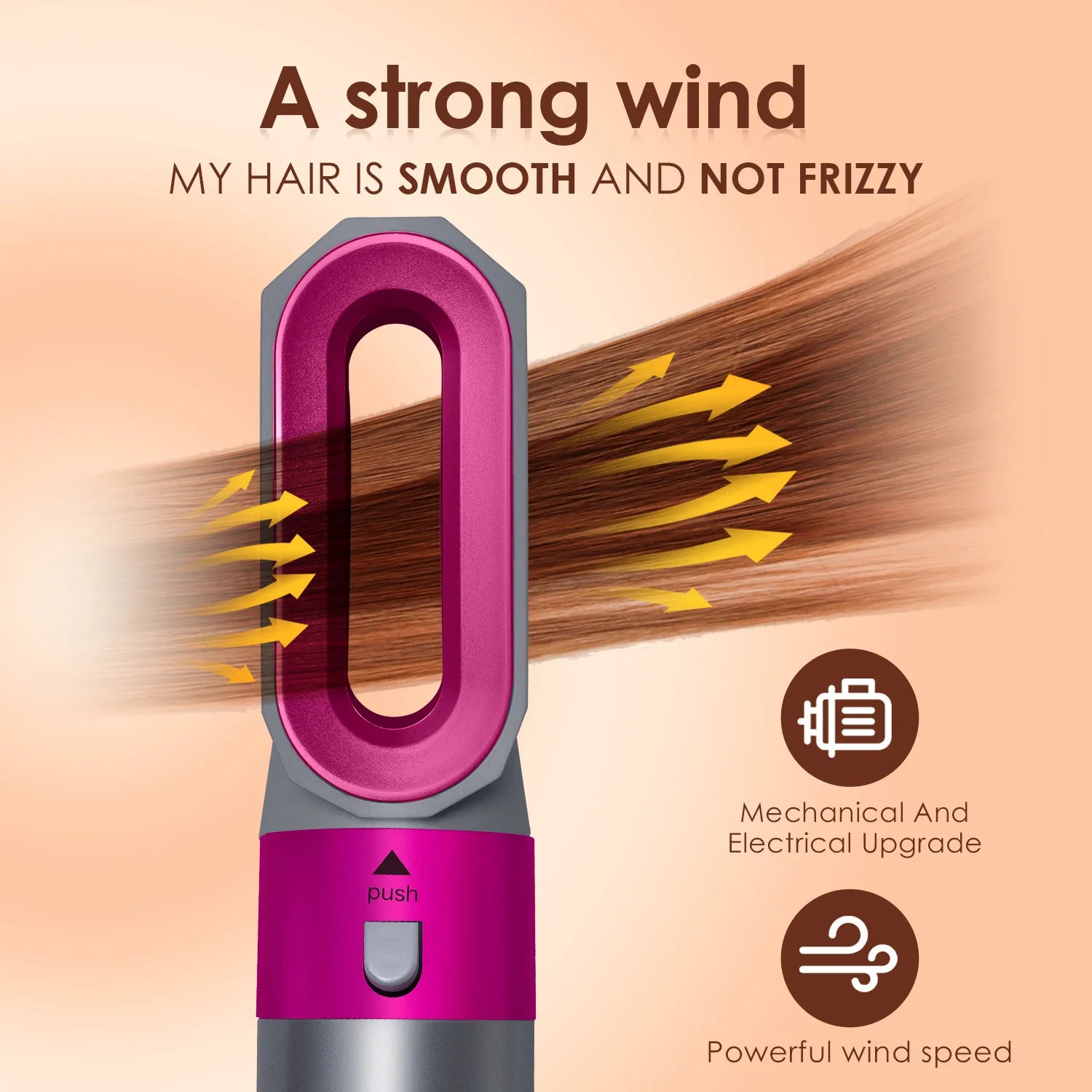 High-Quality 5-in-1 Hair Curler Hair Clips Heat Air Comb Hairdryer Styling Tool And Accessories for Hairdressers For Dyso Gift