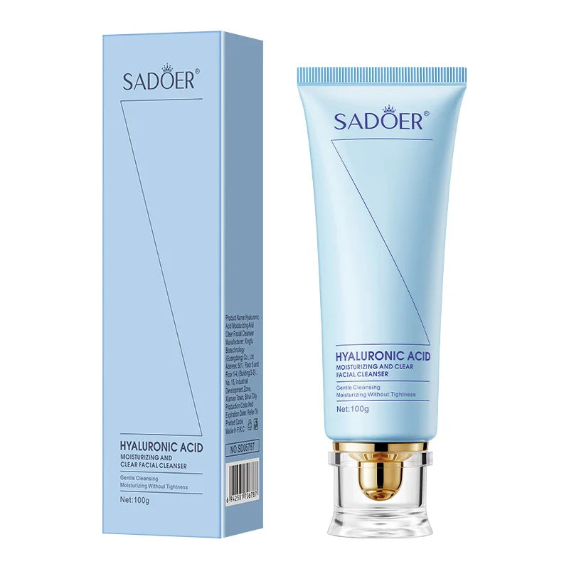SADOER Amino Acid Gentle Face Wash Salicylic Acid Anti Acne Hyaluronic Acid Moisturizing Cleanser For Oily Skin Halalzen