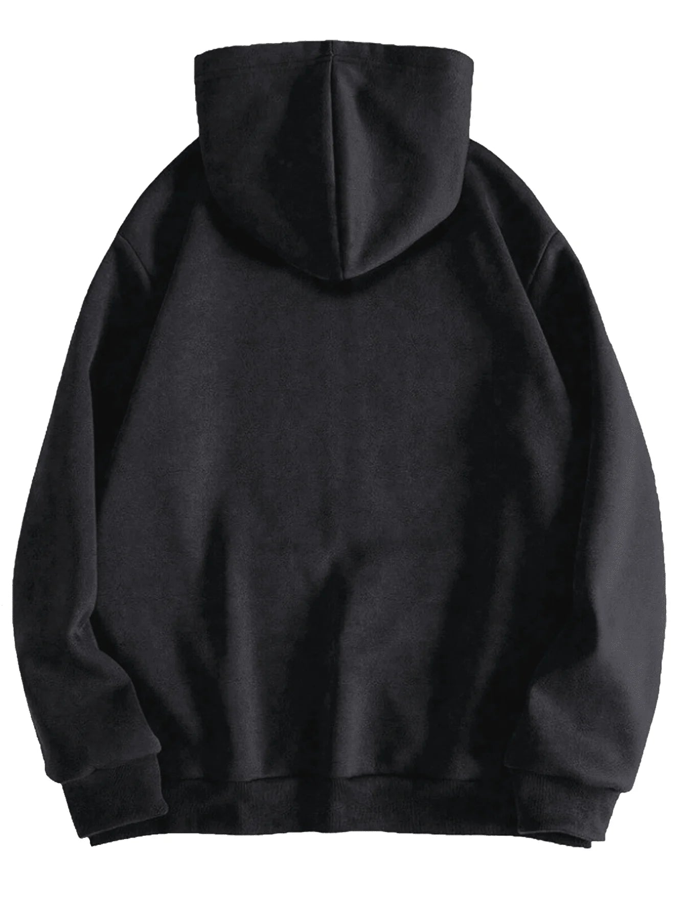 Men's Y2K Goth Skull Letter Graphic Drawstring Hoodie Long Sleeve Zip Up Sweatshirt