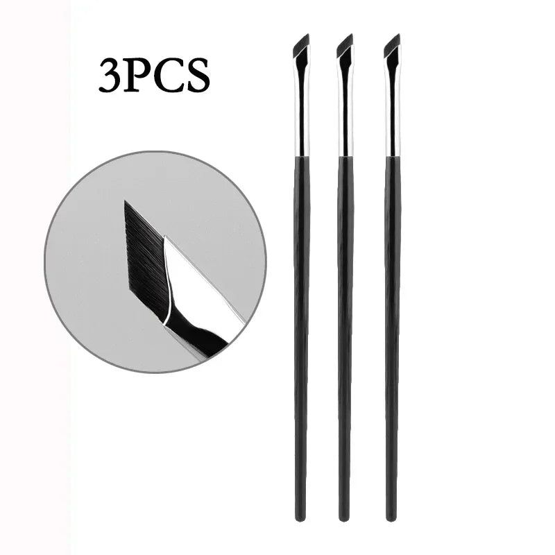 KSHBO Upgrade Blade Eyeliner Brush Ultra Thin Fine Angle Flat Eyebrow Brush Liner Brow Place Makeup Brush Precise Detail Tools Halalzen