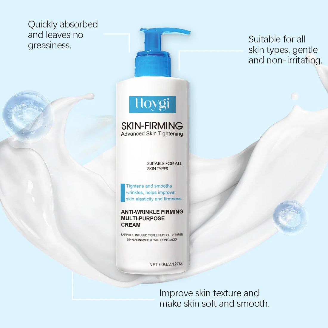 Body Firming Cream Improve Sagging Skin Reduce Fine Lines Increase Elasticity Nourishing Moisturizing Lifting Brighten Skin Care
