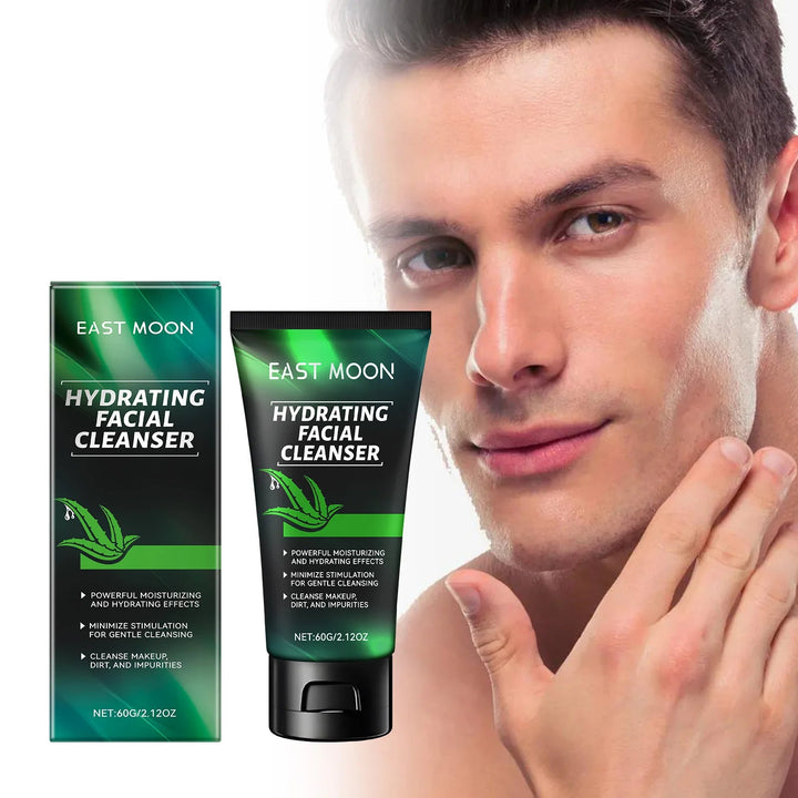 Gentle Hydrating Facial Cleanser Oil Control & Non-Tightening Improve Rough Dry Moisturizing Foam Wash Man Skin Care  Freshing Halalzen