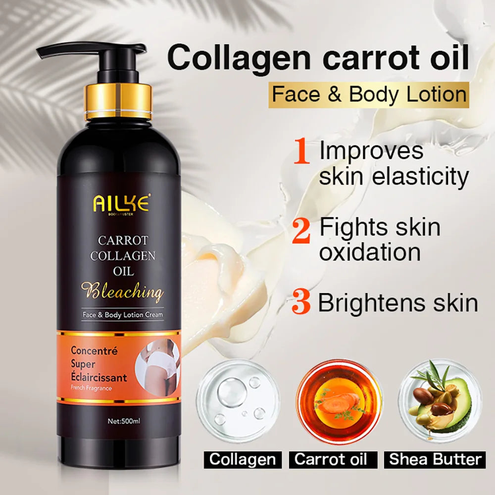 AILKE Skin Whitening Face Serum, Reduce Spots, Moisturizing, Even Skin Tone, With Organic Collagen, Skin Lightening Body Serum Halalzen