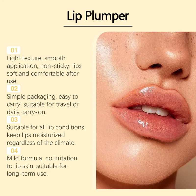 Fast Volumising Lip Plumper Serum Sexy Lip Oil Gloss Increase Lip Elasticity Reduce Fine Lines Brighten Moisturizing Lip Care