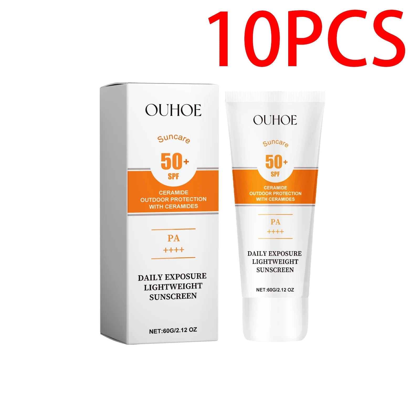 Protective cream Sunscreen SPF50+ Anti Sun Solar Blocker Waterproof Moisturizing Soothing Sensitive Repair Facial Body Sunblock Halalzen