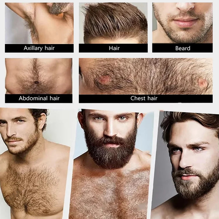 High Quality Fast Beard Growth Serum For Men Promote Beard Regrowth Thicker Longer Fuller Anti Hair Loss Essential Oil Hair Care