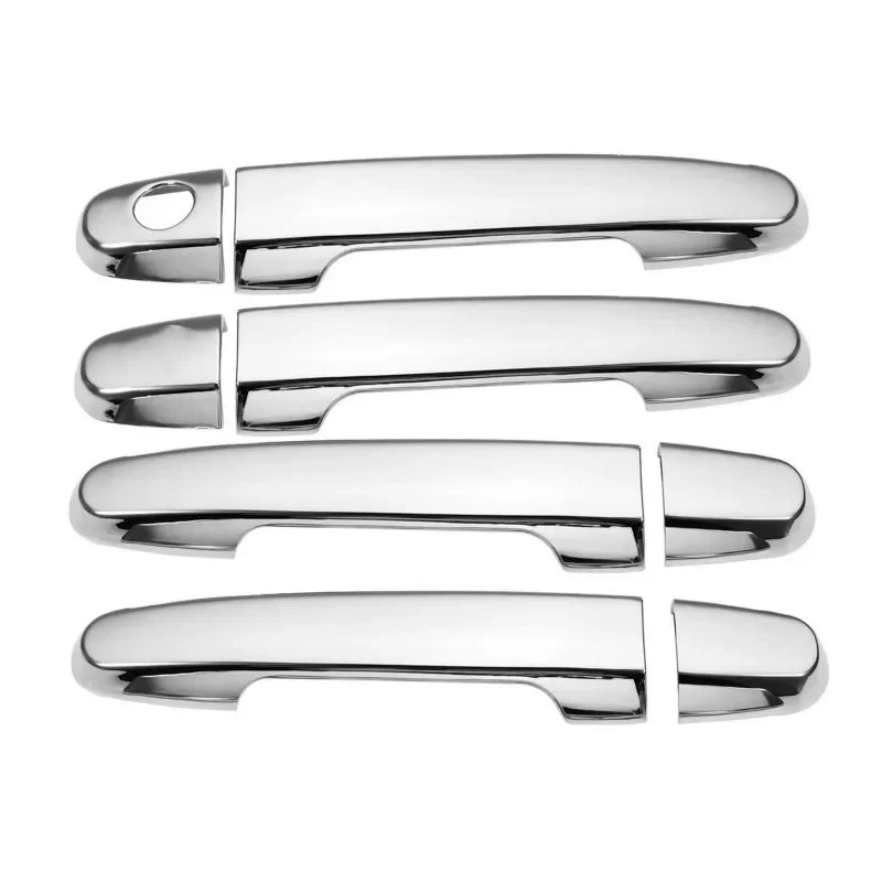 For Toyota VIOS 2002 - 2017 XP40 XP90 XP150 Belta Chrome Carbon Fiber Car Door Handle Cover Trim Car Styling Accessories