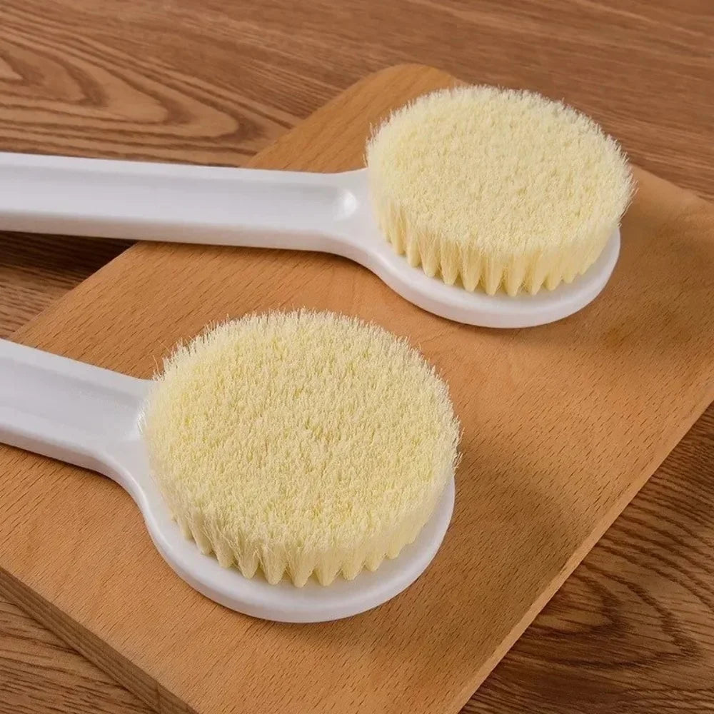 1pc Bath Brush Long Handle Soft Bristles Body Exfoliating Bath Brush for Back Legs Hard-to-Reach Areas,Shower Use Bath Supplies Halalzen