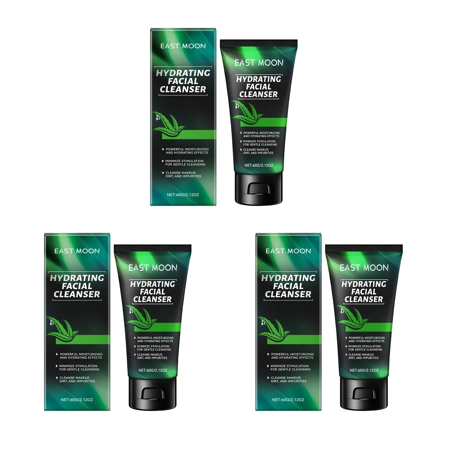 Gentle Hydrating Facial Cleanser Oil Control & Non-Tightening Improve Rough Dry Moisturizing Foam Wash Man Skin Care  Freshing Halalzen