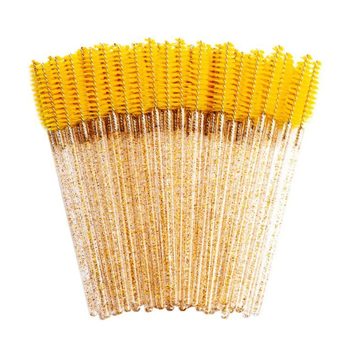 100 Pcs Crystal Eyelash Brush Disposable Mascara Wands Eyelash Extension Microbrush Eyebrow Applicator Makeup Brush Halalzen