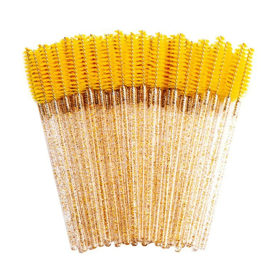 100 Pcs Crystal Eyelash Brush Disposable Mascara Wands Eyelash Extension Microbrush Eyebrow Applicator Makeup Brush Halalzen