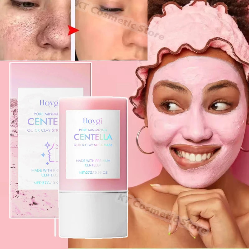 Centella Clay Mud Stick Mask Pore Minimizing Quick Shrink Pores Remove Blackheads Acne Scars Moisturizing Brighten Korean Makeup