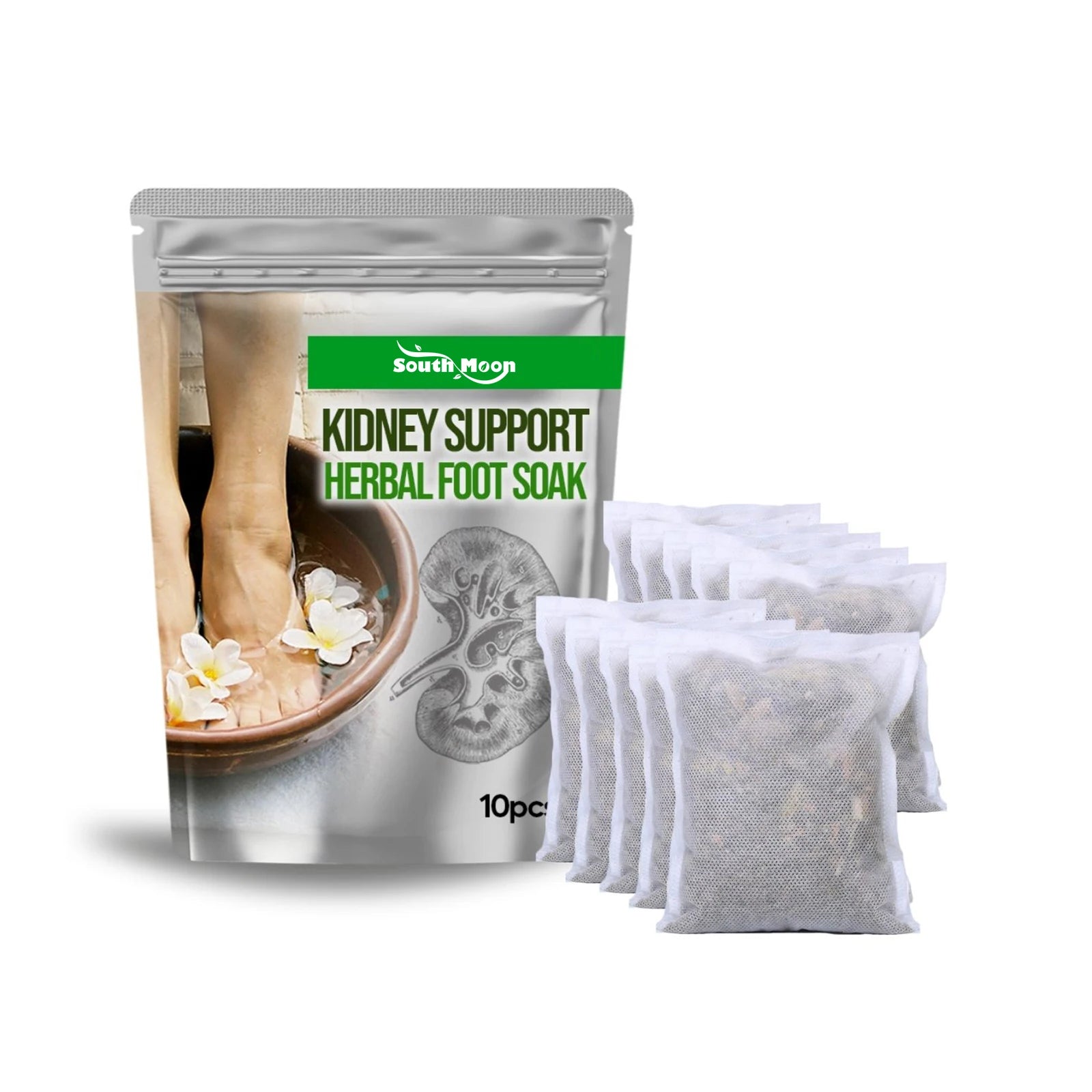 Kidney Disease Foot Soak Herbal Essence Gentle Cleansing Detoxifying Purifying Nourishing Foot Care for Sleep and Body Care