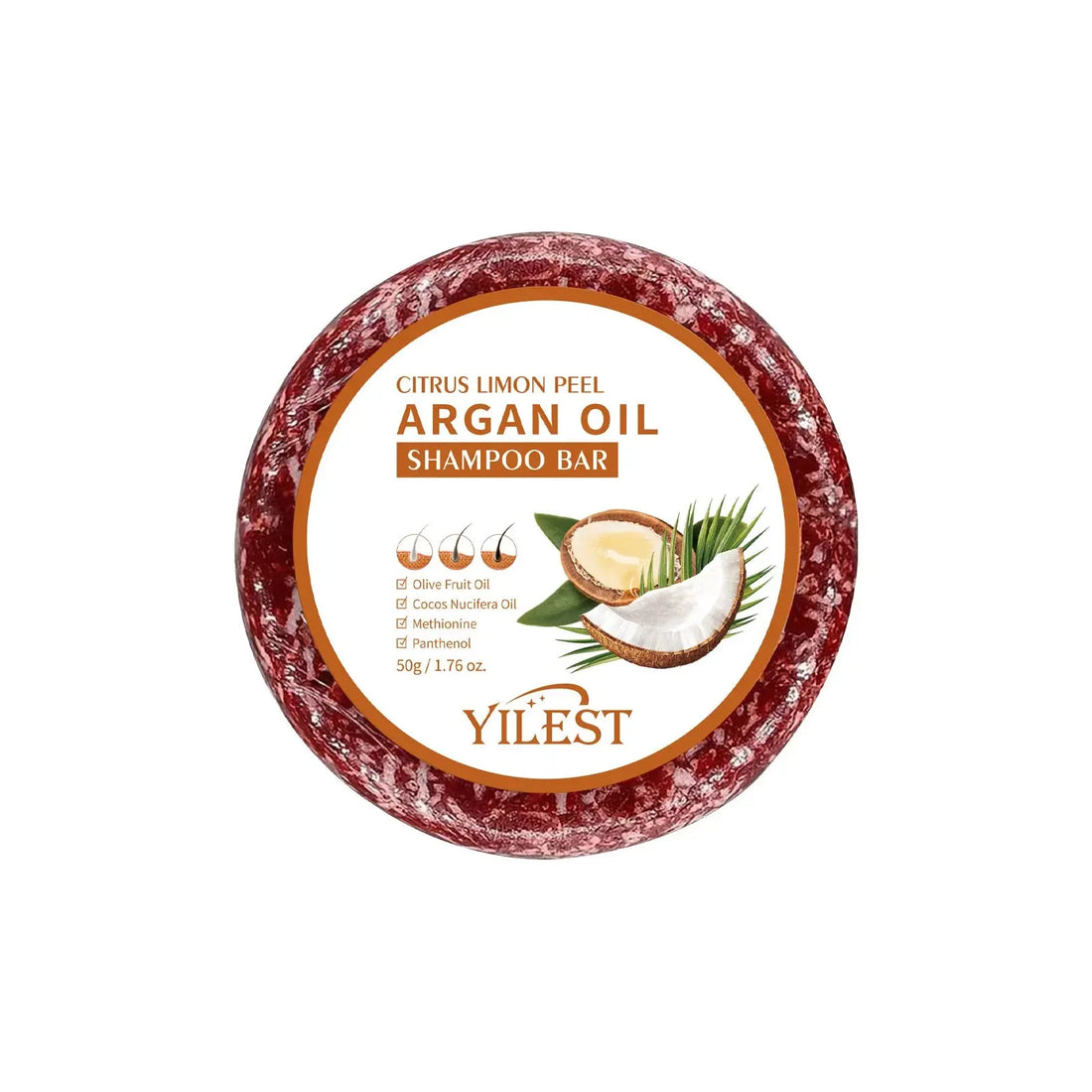 Argan Oil Shampoo Soap Bar Anti Hair Loss Repair Damaged Frizz Argan Oil Scalp Treatment Hair Care for Hair-Gentle Moisturizing Halalzen