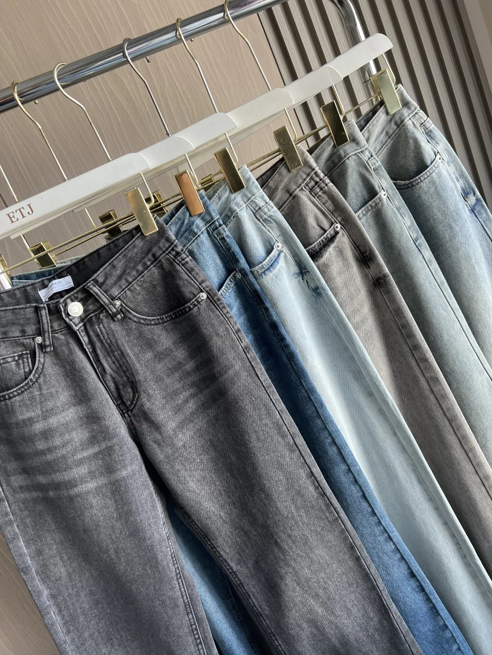 Z1975 straight height waist long jeans 2025 traf Autumn/Winter New Wash Product y2k Classic  Jeans for women