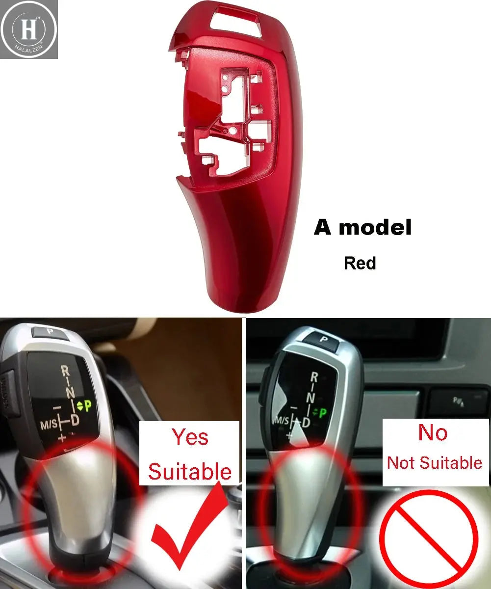 Car Gear Knob Shift Lever Cover Replacement for BMW 1 2 3 5 7 Series F10 F20 F21 F22 F11 F01 X1 X3 X4 M3 M5 F30 F25 F Chassis HALALZEN