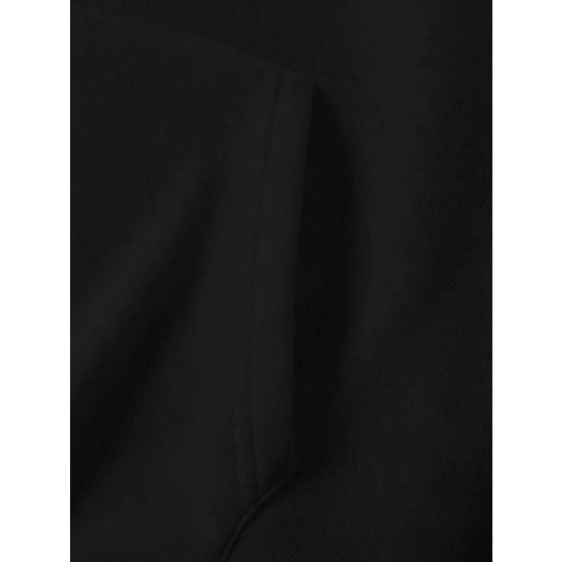 Retro Letter Casual Oversized Black Hoodie Men 2025 American Street Hip-hop Harajuku Y2K Fashion Loose Sweatshirt Women