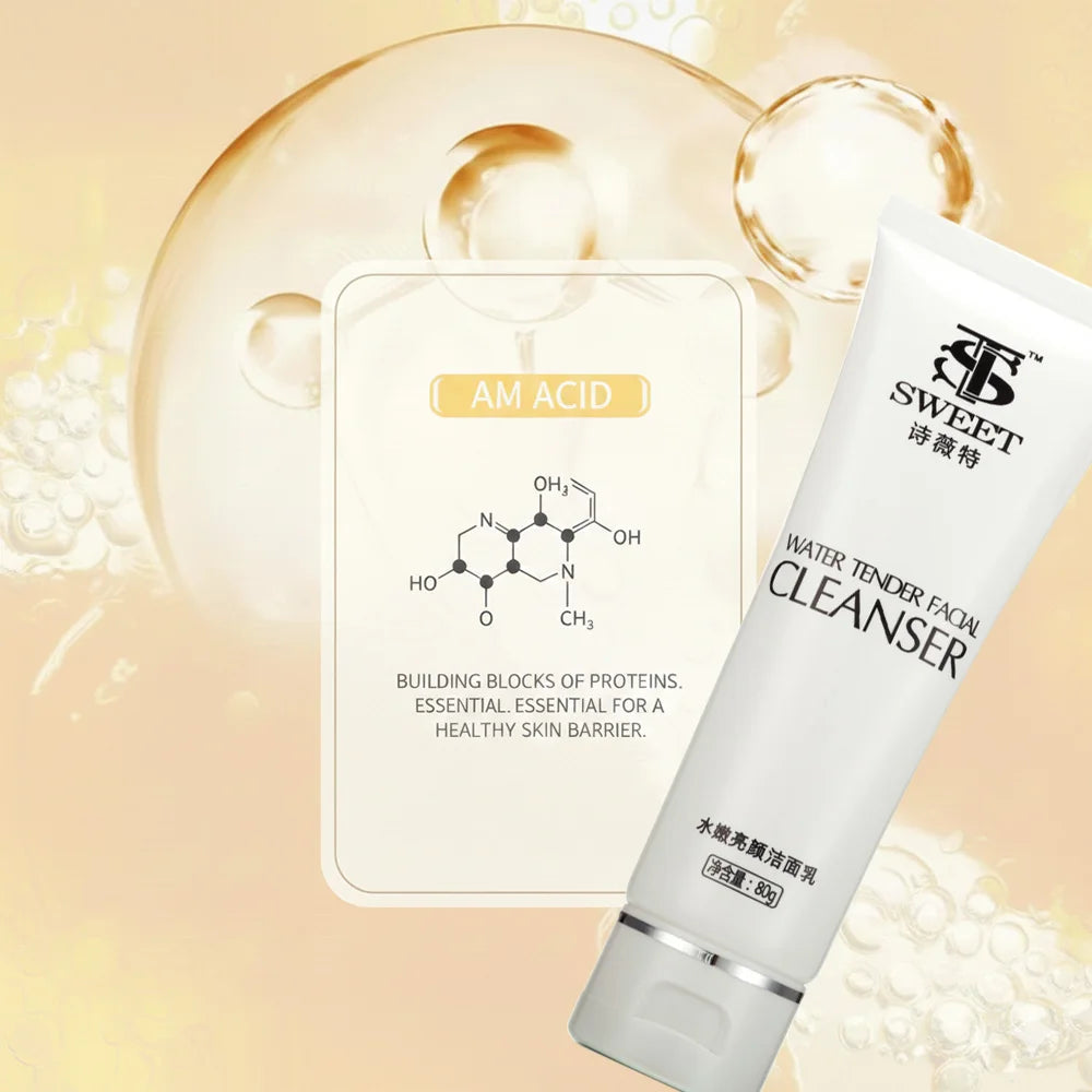 1/2 Pcs Amino Acid Facial Cleanser with Allantoin Gentle Non-Irritating Skin Brightening Suitable for All Skin Types Halalzen