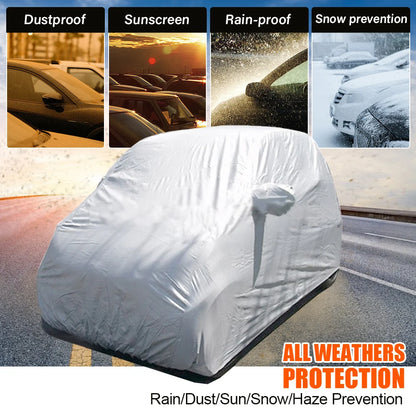 Universal Car Cover Sun UV Protection Car Body Sun Rain Dustproof Waterproof Cover S/M/L/XL/XXL Car Covers Smart Outdoor Full