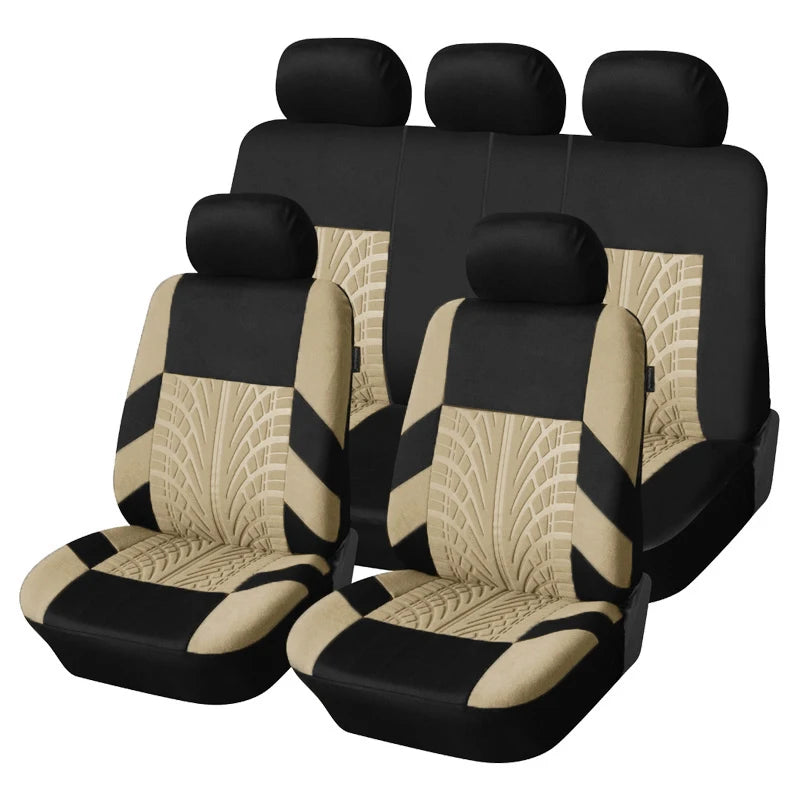 Brand Embroidery Car Seat Covers Set Car Organizer Universal