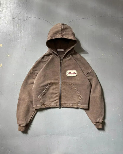 Autumn And Winter American New Fashion Letter Embroidered Hoodie Sweater Women Y2K Gothic Hip-hop Popular Couple Sweatshirt