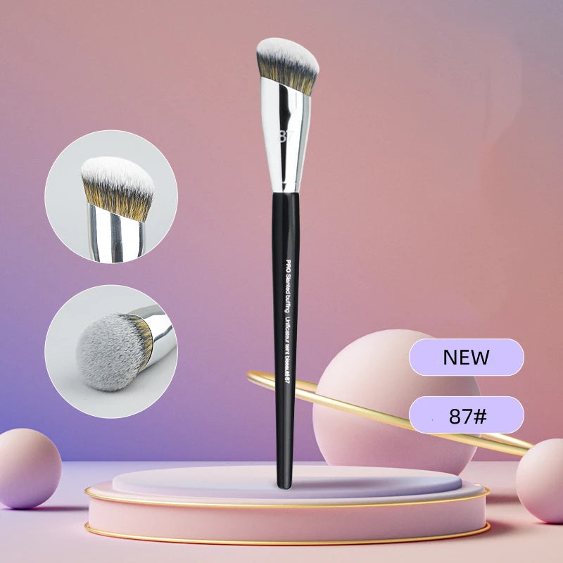 LOYBJ Professional Foundation Brush 47 Broom Head Liquid Foundation Shadow Concealer Brushes Women Face Base Makeup Beauty Tools Halalzen
