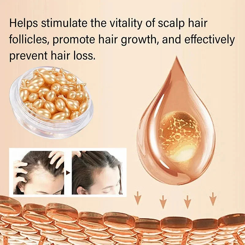 Hair Growth Serum 7 Day Fast Regrowth Essential Capsule Anti Hair loss Baldness Repair Damaged Scalp Treatment For Women Men New