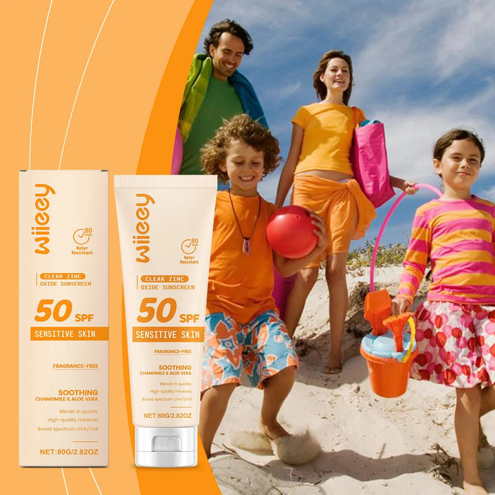 SPF 50+ Children Mild Sunscreen Cream Not Irritating Prevent UVA/UVB Sunburn Refresh Moisturize Nourish Children Sunscreen Cream Halalzen