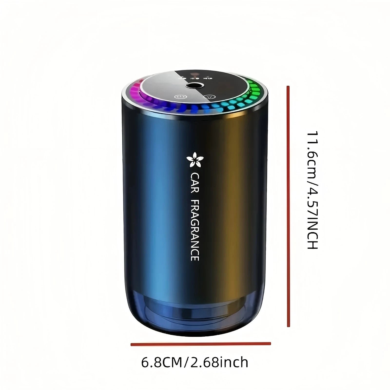 Smart Car Air Freshener with Projector Light - Car Star Top - USB Rechargeable Fragrance Diffuser - Adjustable Fragrance Intensi