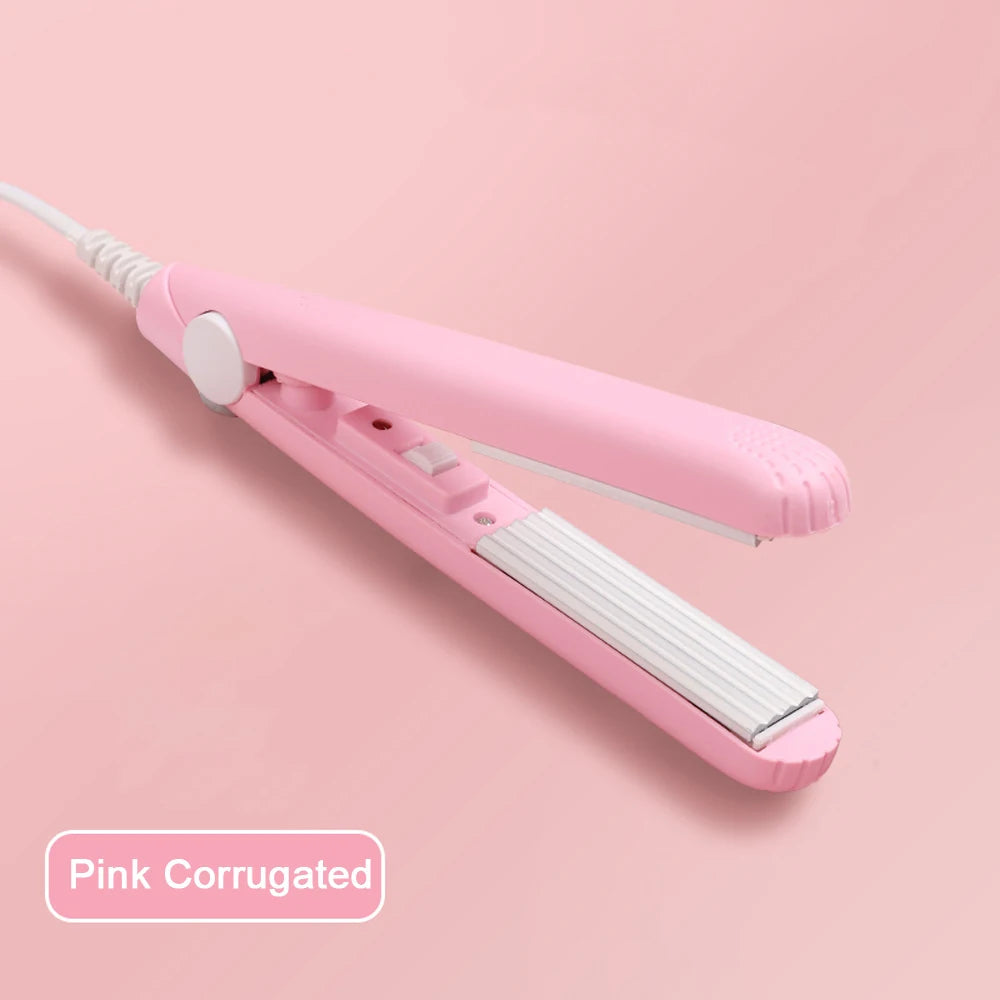 New Mini Hair Curler Portable Curling Iron Ceramic Corrugate Dry Wet Volume Fluffy Curls Hair Styling Appliances  Dropshipping Halalzen