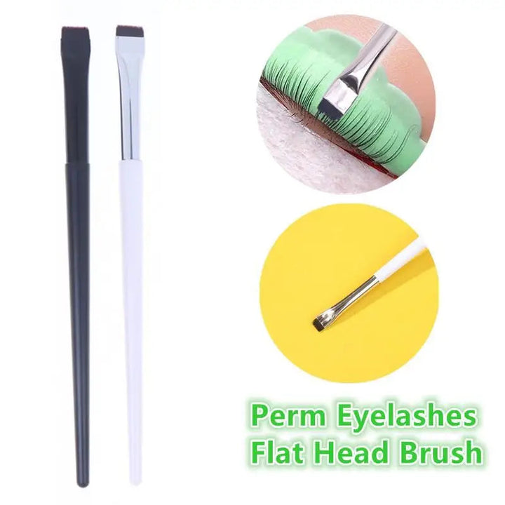 1 Pc Flat Head Lash Perm Brush Professional Eyelash Lamination Lifting Separating Styling Tool For Extensions Halalzen