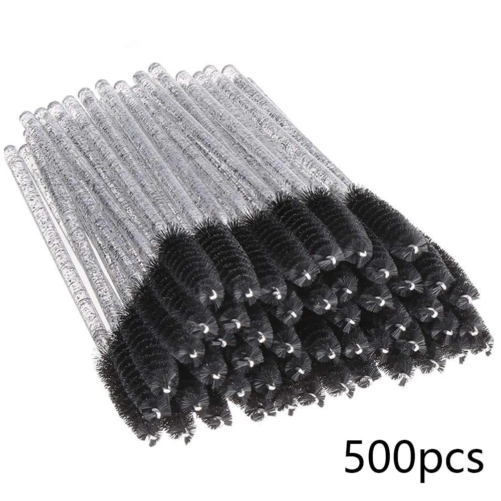 500/1000PCS Eyelashes Brushes Set Wholesaler Lash Mascara Brush For Lashes Extension Eyebrow Wands Applicator Makeup Tools Halalzen