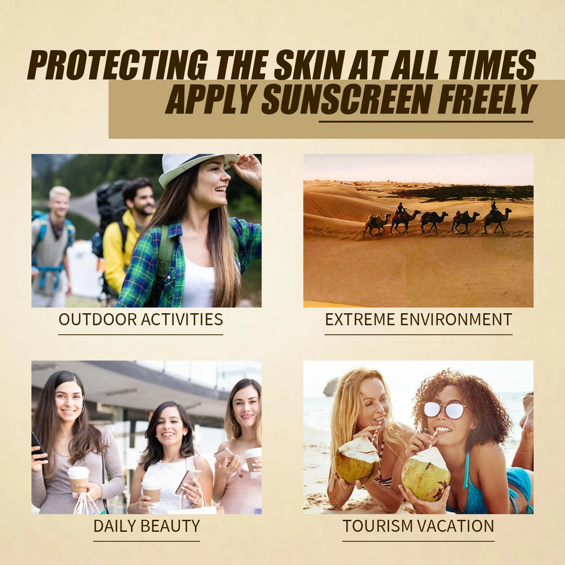 SPF 50 Face Sunscreen Non Lightweight Rice Probiotic Brightening Greasy UV Protection Moisturizing Cream for Sensitive Skin