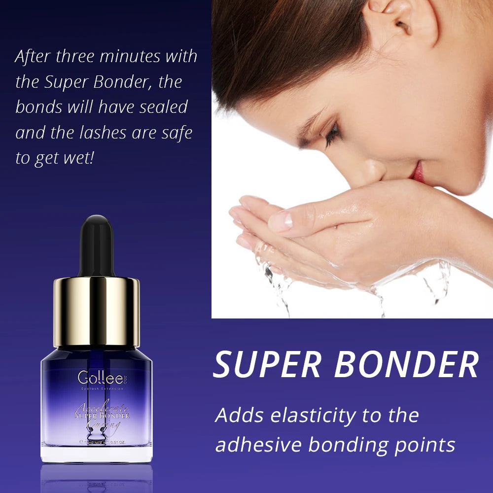 Gollee Lash Extensions Primer 15ML Eyelash Super Bonder Increased durability Help Eyelashe Bonder Fixing Lasting Adhesive Makeup Halalzen