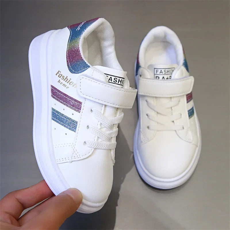 Baby Girls/Boys Fashion Colorful Breathable Sneakers Spring/Autumn Comfortable Casual Round Toe Kids Thick-soled Sneakers